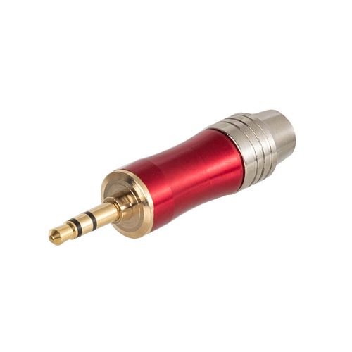 Kit com 10 Plug Estéreo P2 - Metal Vermelho