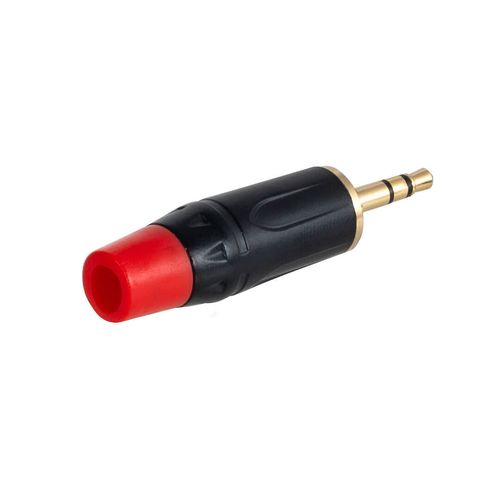Kit com 10 Plug Conector P2 Macho Estéreo Cirilo Cabos 6mm Vermelho