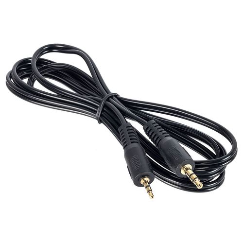 Kit com 5 Cabos de Áudio auxiliar P1 para P2 - Estéreo
