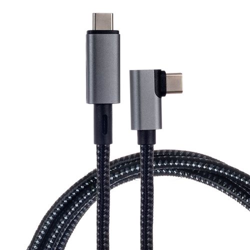 Cabo USB-C ponta 90° graus Resolução 8K 60Hz e para Transferência de Dados