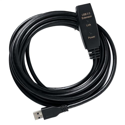 Kit com 5 Extensão USB 3.0 Ativo Repetidor Macho Fêmea 15 metros