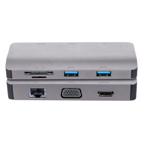 HUB Adaptador Usb-c com Multiportas Slim Macbook e Ethernet