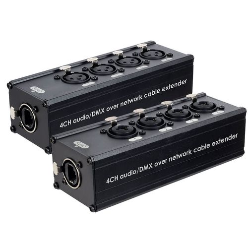 Kit com 2 Medusas Passiva via Cabo de Rede 4 Canais Combo e XLR Fêmea