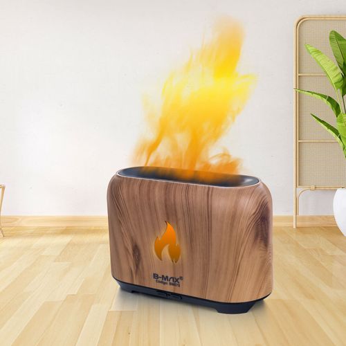 Umidificador Ambiente com Difusor de Aromas Efeito Chamas com LED