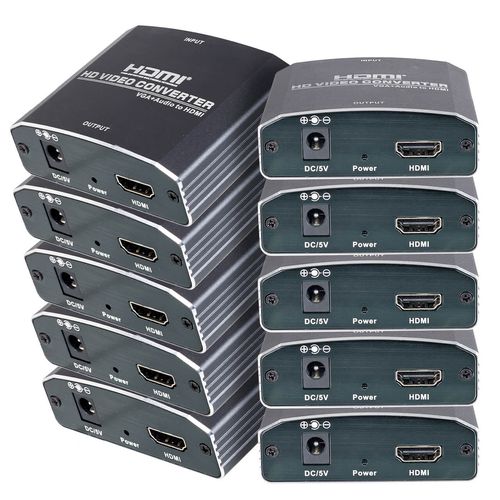 Kit com 10 Conversores HDMI para VGA com Áudio
