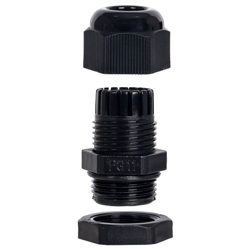 Conector Prensa Cabo Nylon Preto