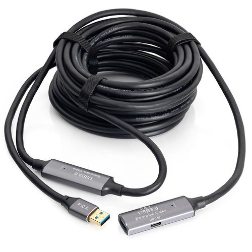 Kit com 05 Extensor USB Fibra Óptica 3.0 - 20 Metros