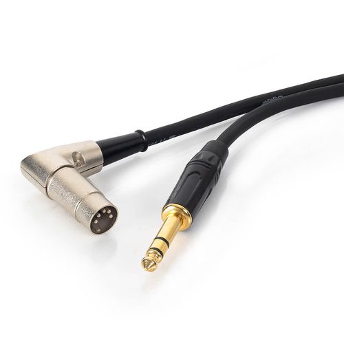 Cabo MIDI 90 graus para P10 Profissional Pontas Metálicas