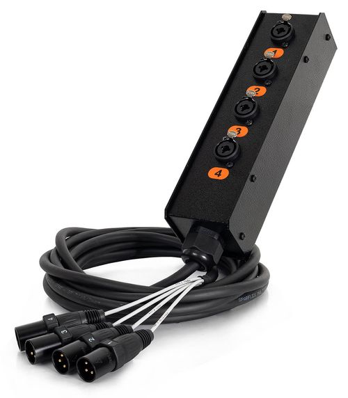 Medusa 4 Vias Montada com Conectores Profissionais
