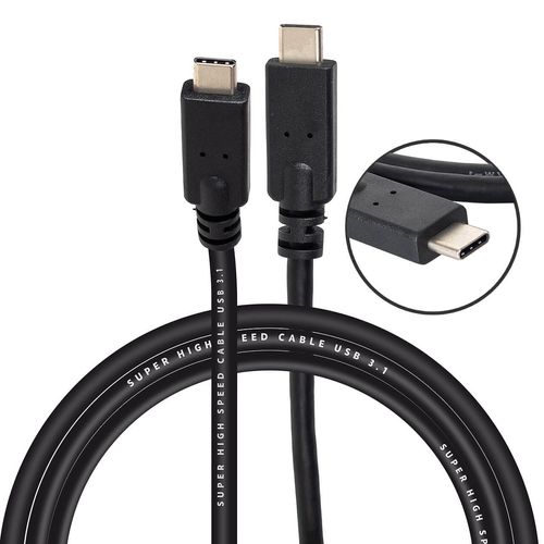 Cabo USB-C para USB-C 3.1 Super High Speed 1 metro