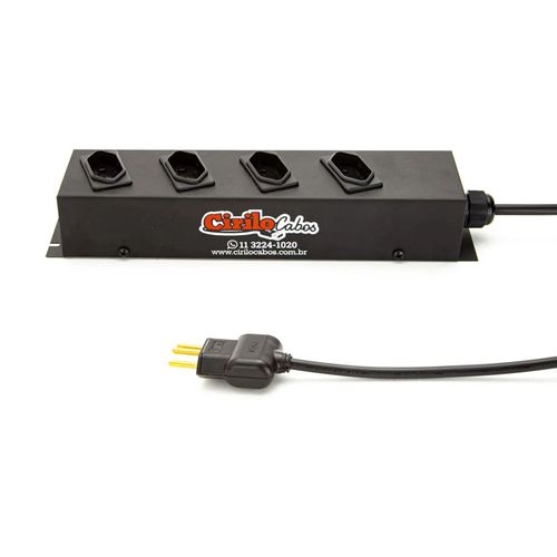 Extensão com 4 Tomadas Cabo PP 3x2,50 mm²