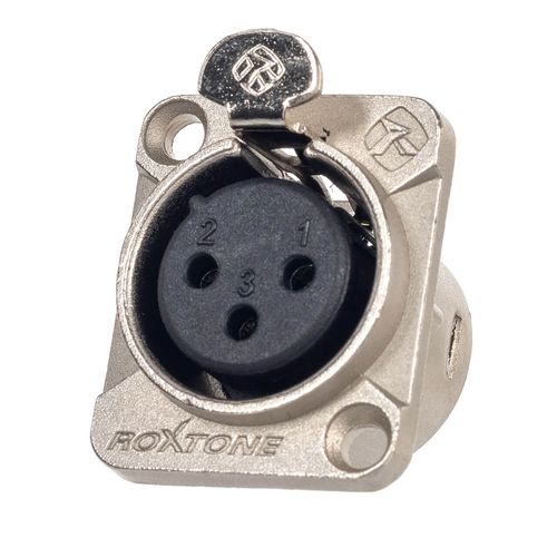 Conector de Áudio XLR Fêmea de Painel RX3FD-NT