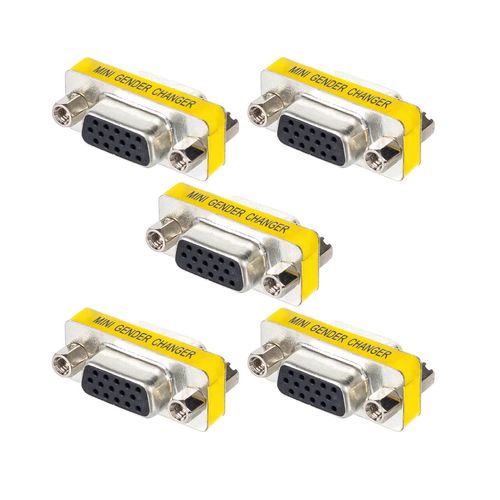 Kit com 5 Emenda Vga Fêmea
