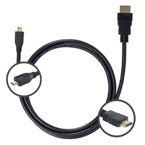 Cabo MICRO HDMI para HDMI 1.4 Ultra HD 3D, 1,5 metro