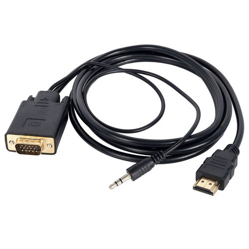 Cabo HDMI para VGA com Áudio P2 3,5mm LE-6620 1,8 metro