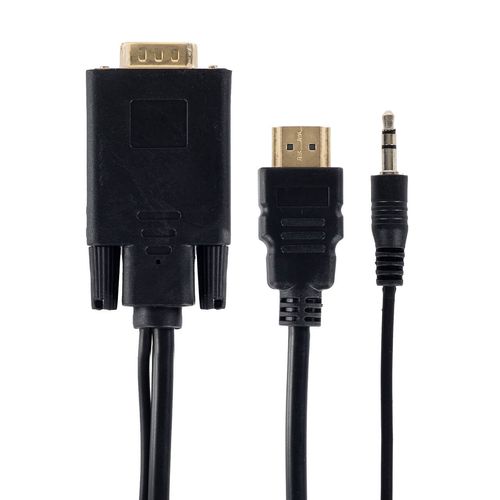 Cabo HDMI para VGA com Áudio P2 3,5mm LE-6620 1,8 metro