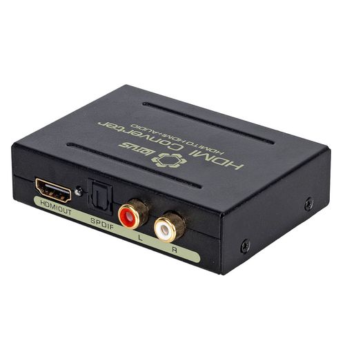 Extrator de Áudio HDMI SPDIF Óptico + RCA