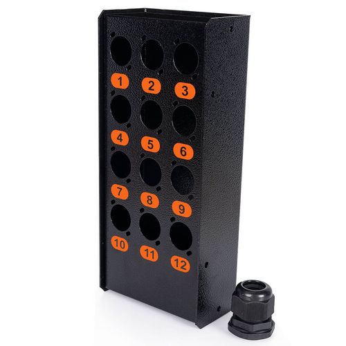 Caixa de Medusa 12 vias com Conector Prensa Cabo
