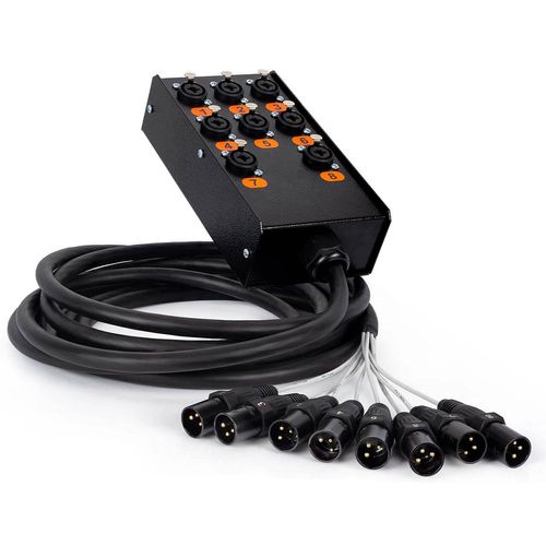 Medusa Combo 8 Vias Profissional com Conectores XLR Anilhados