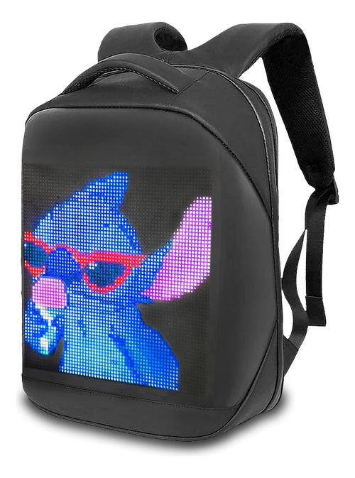 Mochila Led Smart Personalizável Impermeável Por Aplicativo