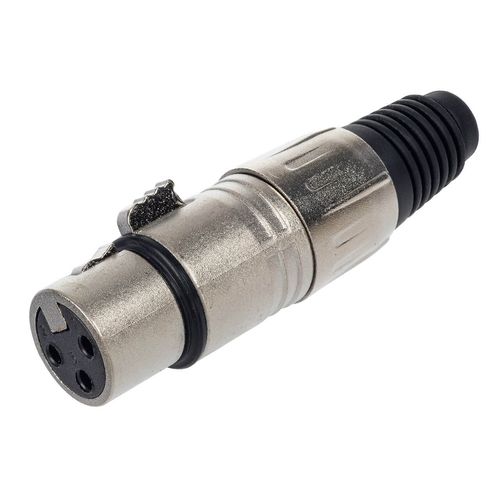 Kit com 5 Conector XLR Fêmea Profissional - Cirilo Cabos