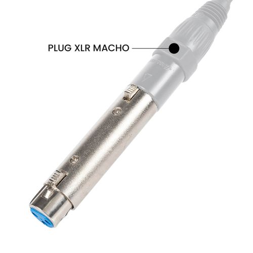 Emenda XLR 3 Pinos Fêmea Profissional Balanceada