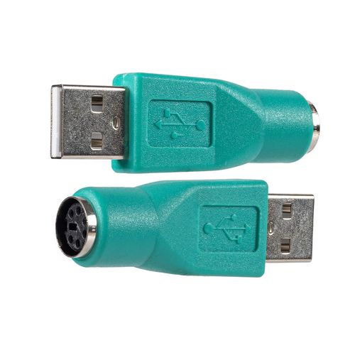 Plug Adaptador USB Macho  para PS2 Fêmea para Mouse e Teclado