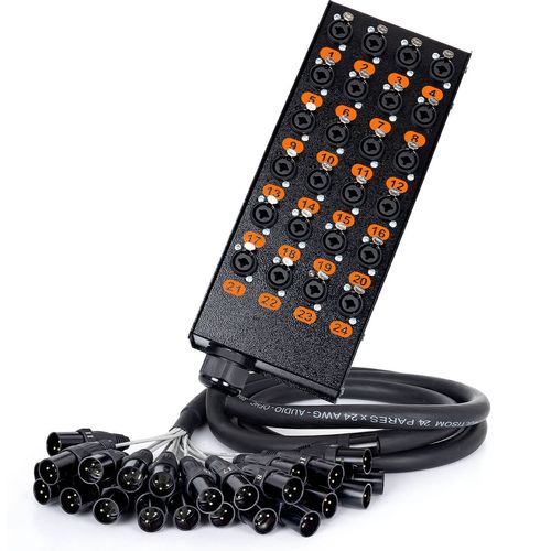 Medusa Combo 24 Vias Profissional com Conectores XLR Anilhados