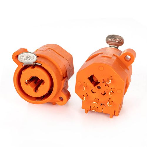 Kit com 10 x Conector Combo Profissional Laranja - Cirilo Cabos