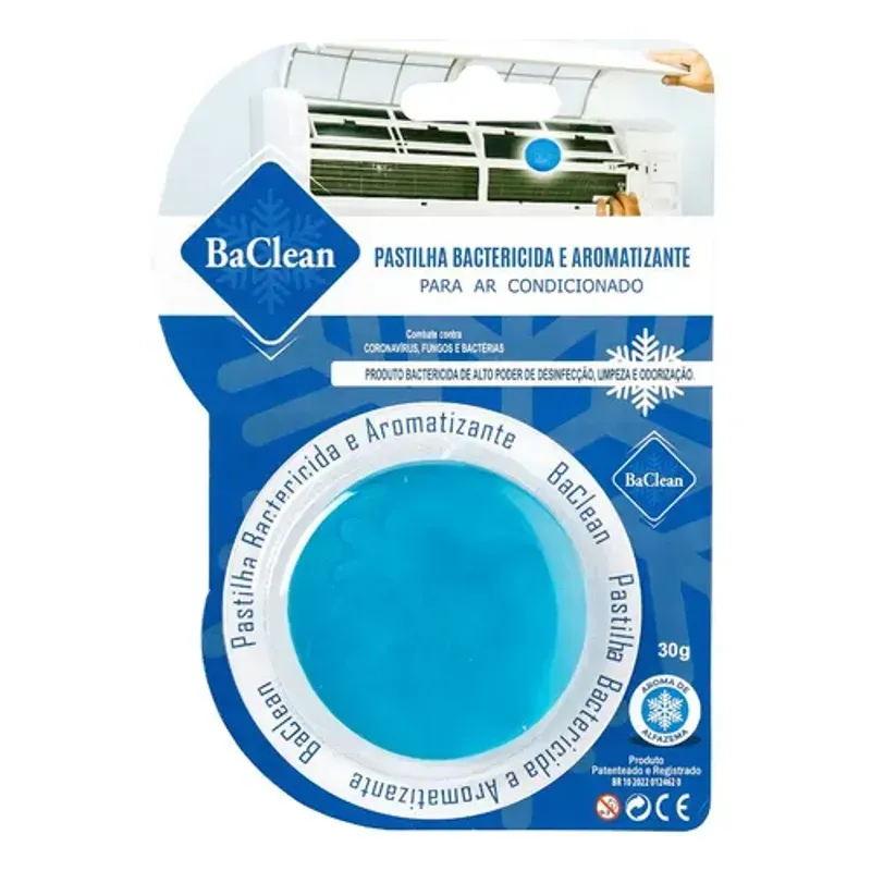 Kit com 10 Pastilhas Bactericida Aromatizante para Ar Condicionado Alfazema-1759762136367
