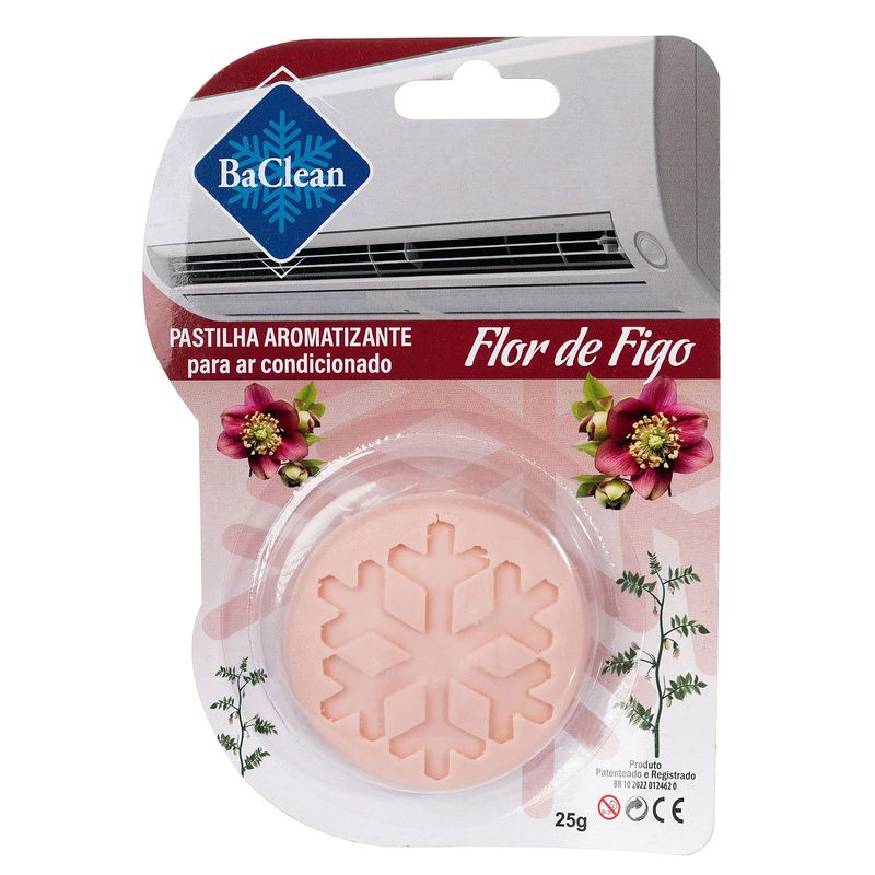 Kit com 5 Pastilhas Bactericida Aromatizante para Ar Condicionado Flor de Figo-1759769581787