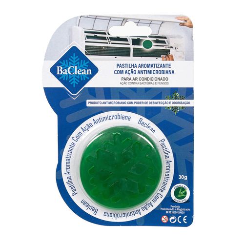 Kit com 10 Pastilhas Bactericida Aromatizante para Ar Condicionado Eucalipto