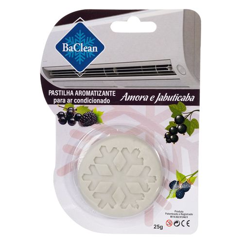 Kit com 10 Pastilhas Bactericida Aromatizante para Ar Condicionado Amora e Jabuticaba