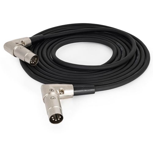 Cabo MIDI Profissional Pontas Metálicas 90 graus