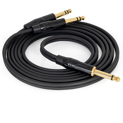 Cabo Adaptador Profissional P10 Mono para 2 P10