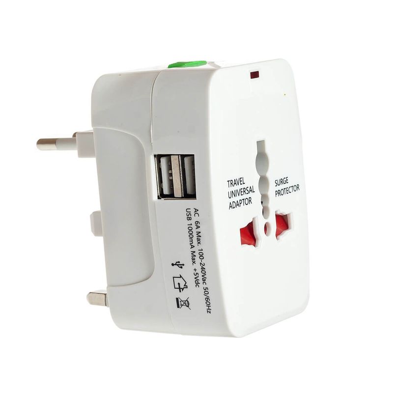 Adaptador Universal de Tomadas 150 Pa ses com USB 0