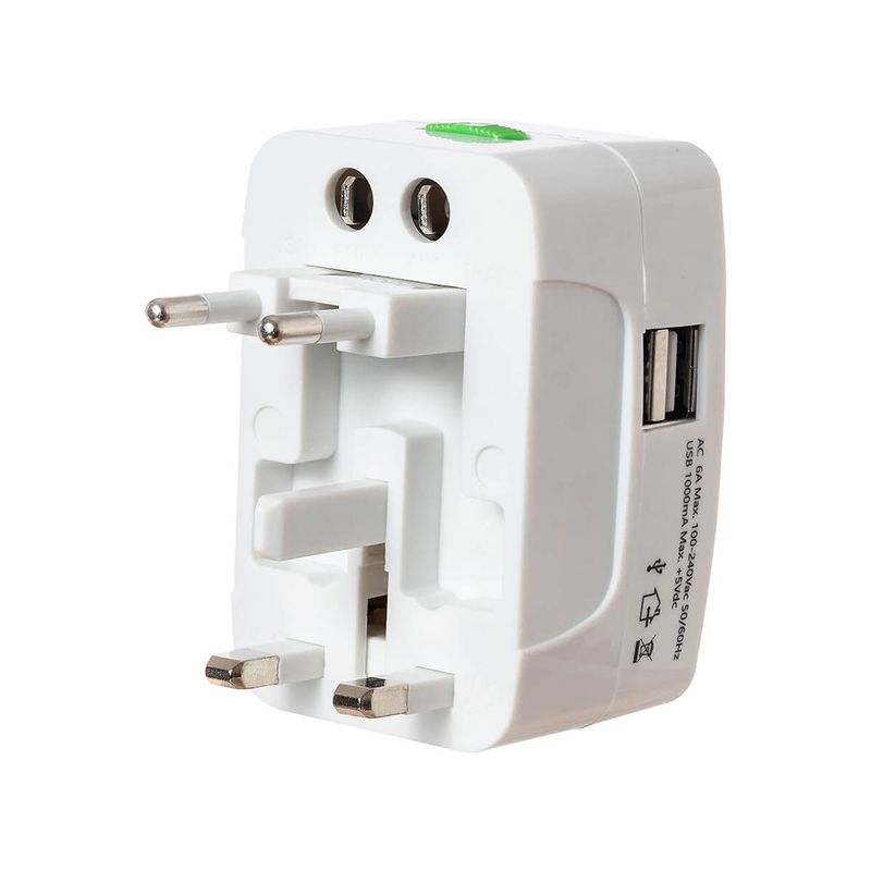 Adaptador Universal de Tomadas 150 Pa ses com USB 1