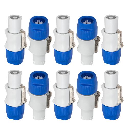 Kit com 10 Plug PowerCon Macho