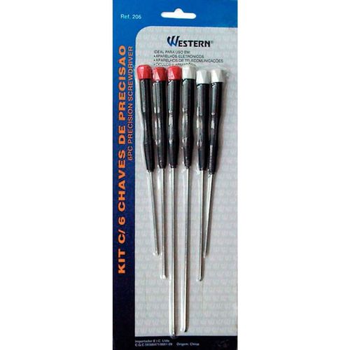 Kit com 6 Chaves de Precisão - Western