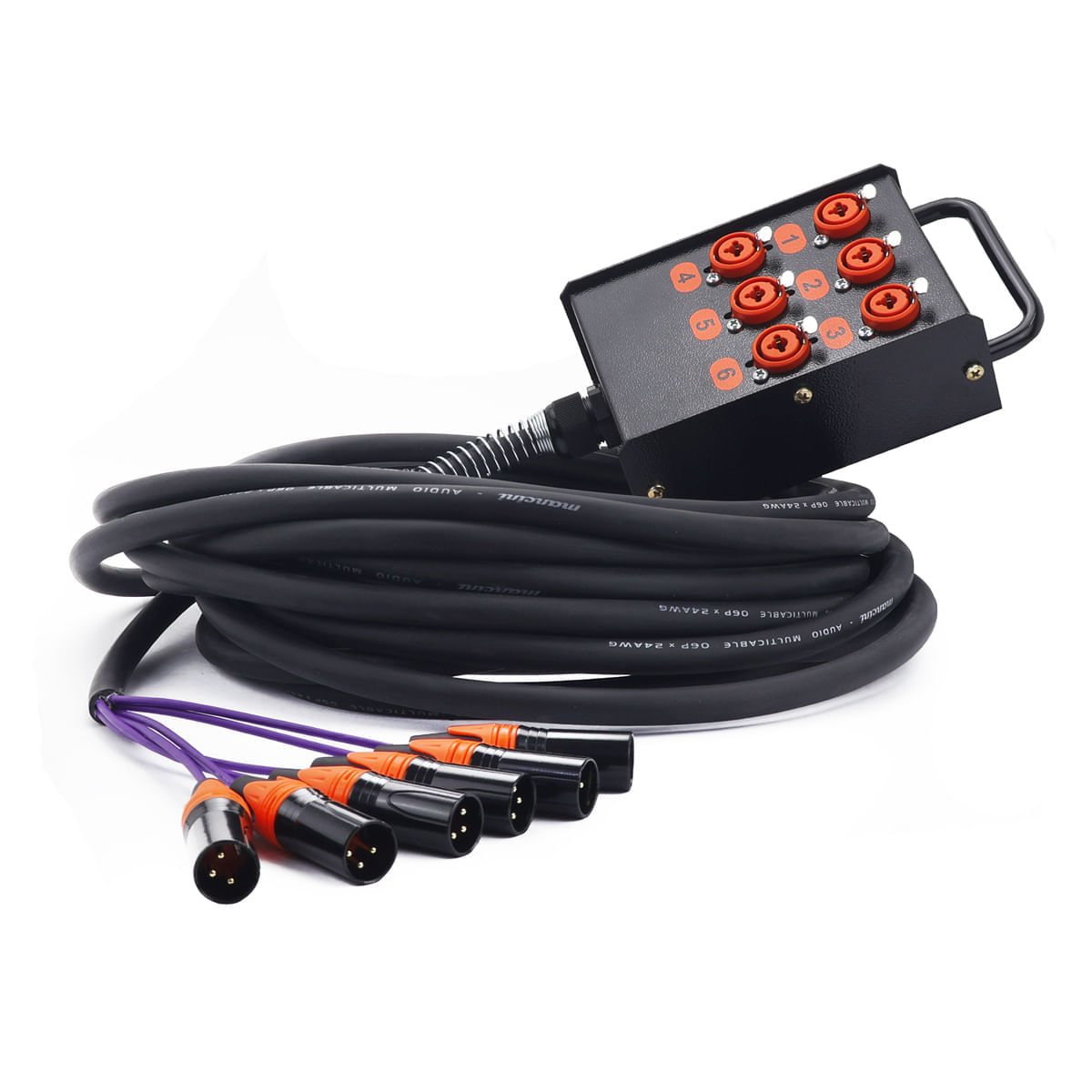 Facilidade! Medusa Completa 6 vias XLR Neutrik - Cirilo Cabos