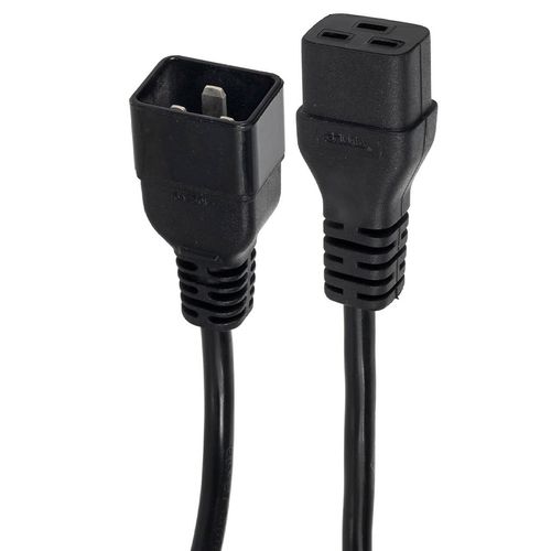 KIT com 5 Extensão de Cabo de Força IEC C20/C19 2 metros