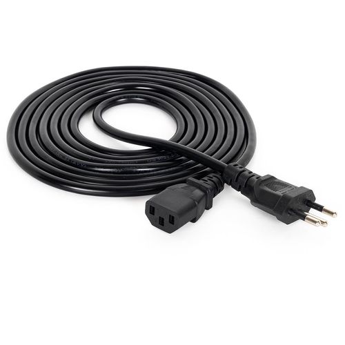 Kit com 10 Cabos de Força Novo Padrão 10A 5 metros