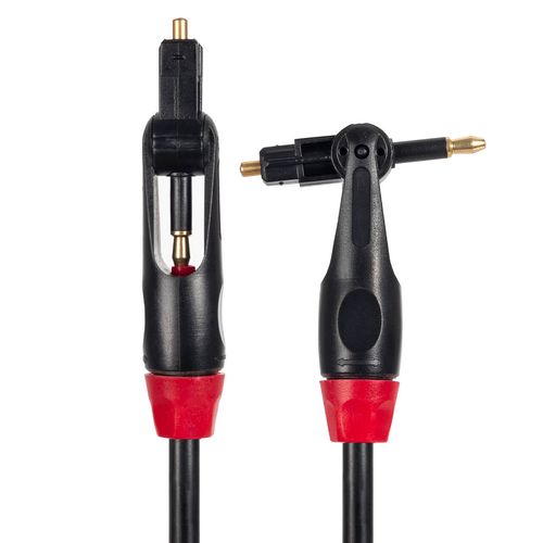 Kit com 10 Cabos Óptico TOSLINK (Plug e Mini Plug)