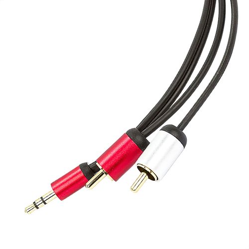 Kit com 10 Cabo Conector P2 Estéreo para RCA Profissional 10 metros