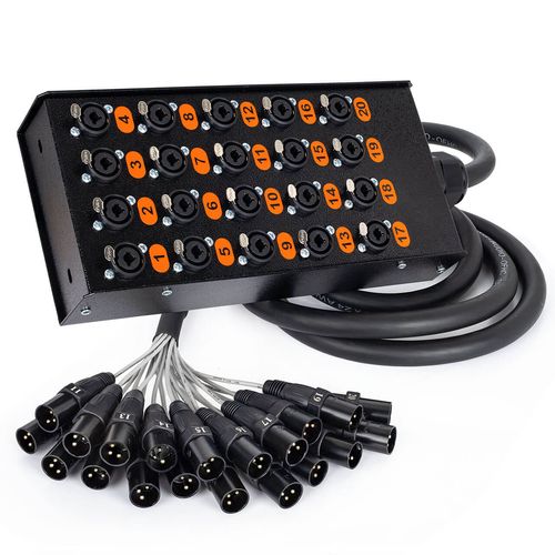 Medusa Combo 20 Vias Profissional com Conectores XLR Anilhados